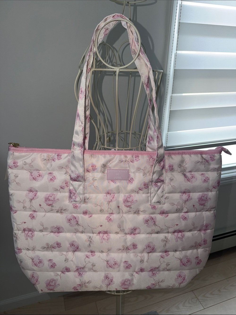 NWT! LOVE SHACK FANCY x TARGET Yoobi Quilted Floral Tote Bag